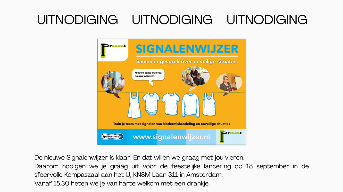 Lancering nieuwe Signalenwijzer Lancering nieuwe Signalenwijzer