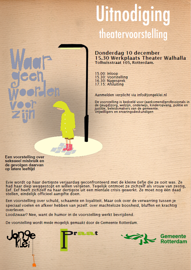 ‘Waar geen woorden voor zijn’; 10 december Rotterdam
